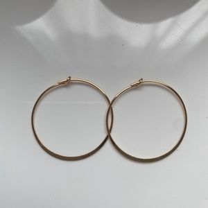 14K gold filled hoops